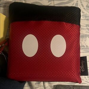 Disney Mickey Mouse Red and Black Picnic Blanket